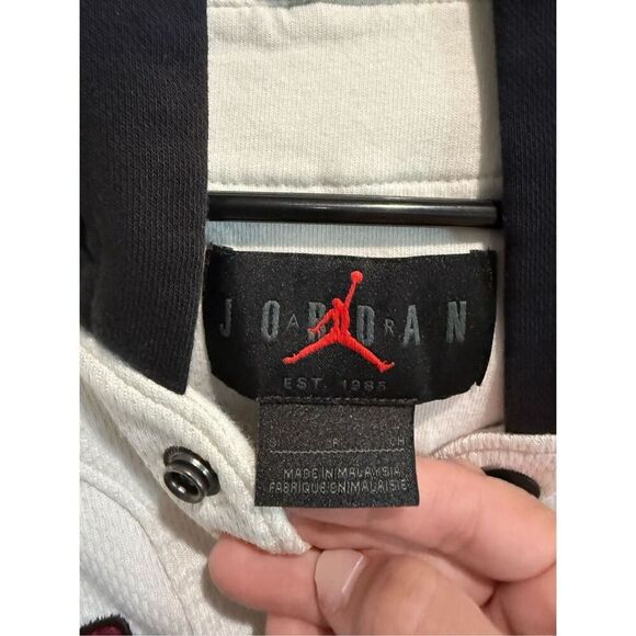 Nike Air Jordan Flight MVP Baseball "Sail" Stitched Hoodie Jersey Men's Small - Picture 4 of 14